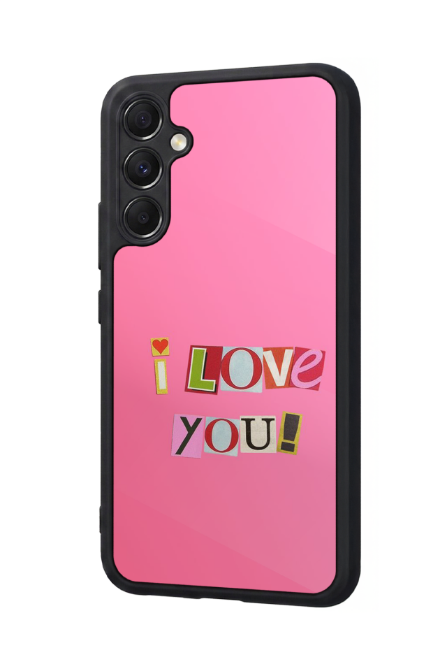 Samsung Galaxy A34 Uyumlu Kalp Love Tasarımlı Glossy Premium Kılıf