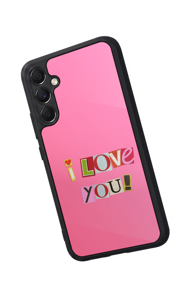Samsung Galaxy A34 Uyumlu Kalp Love Tasarımlı Glossy Premium Kılıf