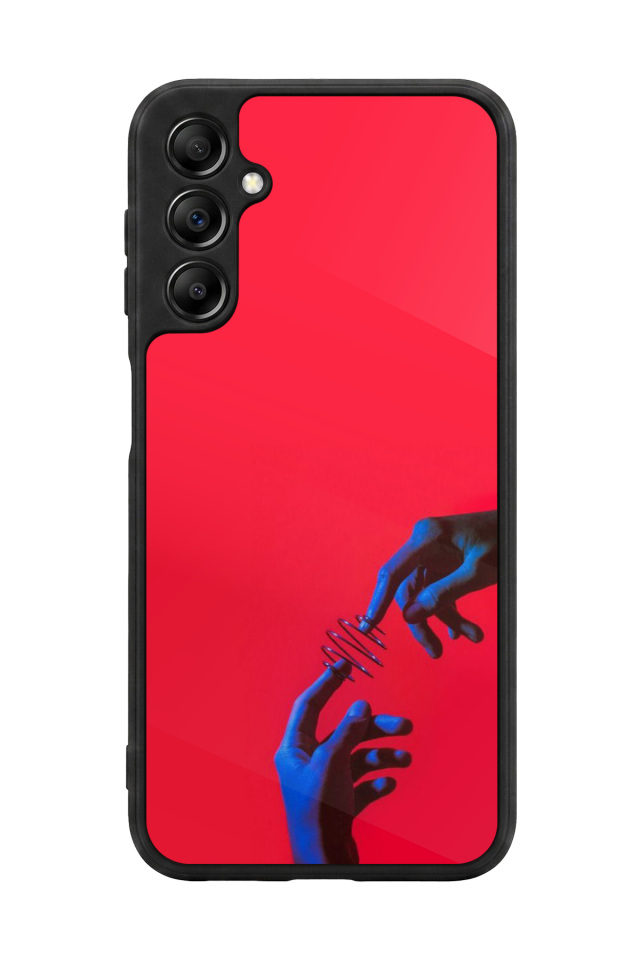 Samsung Galaxy A14 Uyumlu Kirmizi Tasarımlı Glossy Premium Kılıf