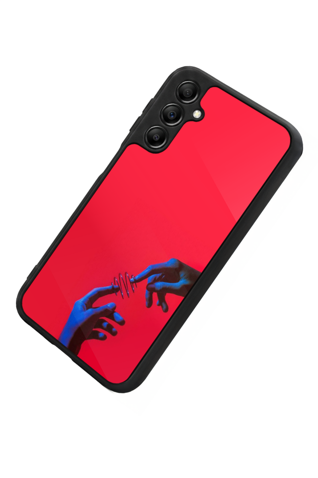 Samsung Galaxy A14 Uyumlu Kirmizi Tasarımlı Glossy Premium Kılıf