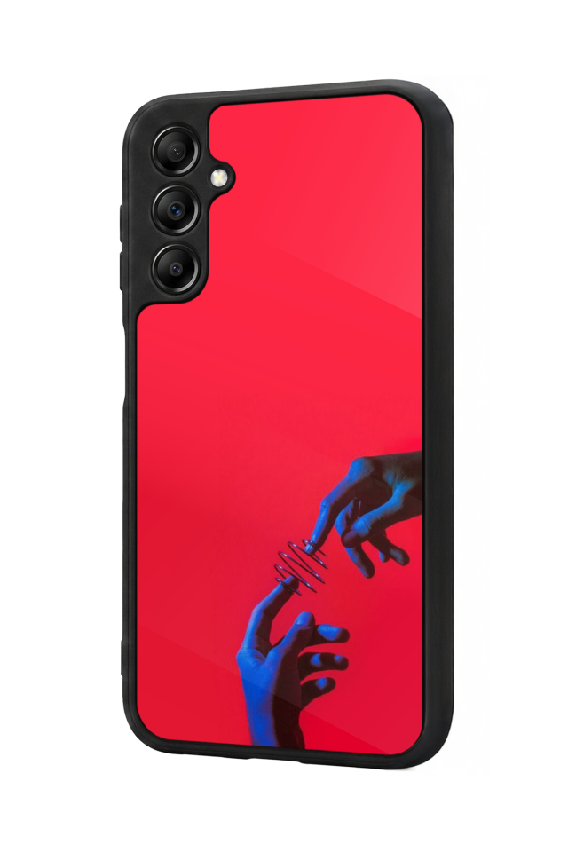 Samsung Galaxy A14 Uyumlu Kirmizi Tasarımlı Glossy Premium Kılıf