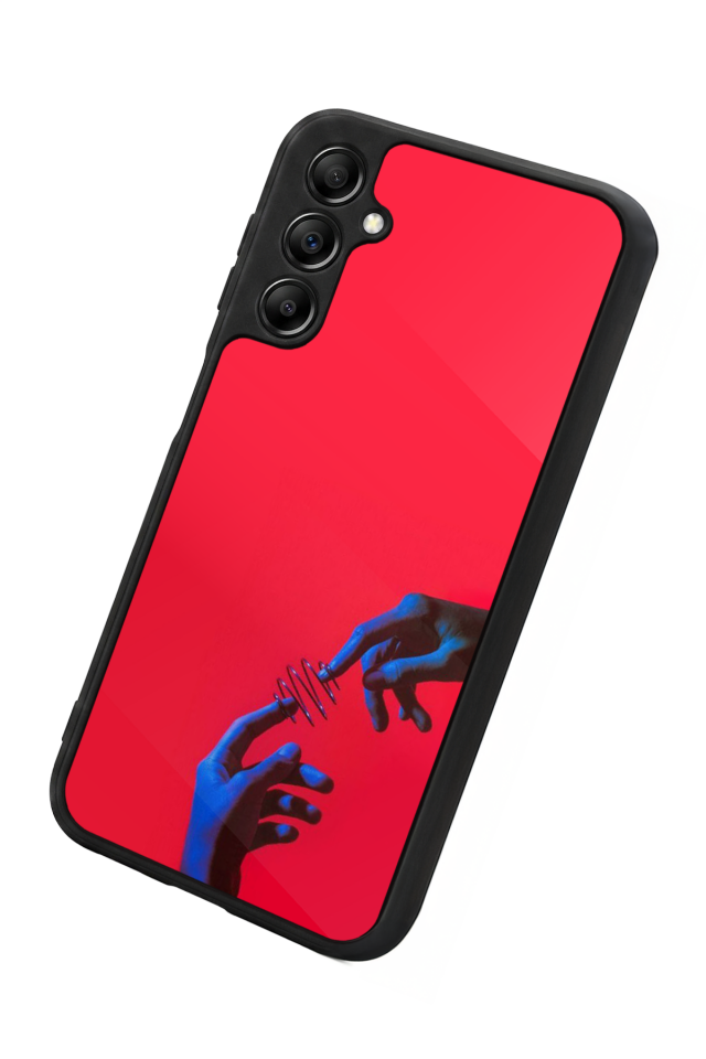 Samsung Galaxy A14 Uyumlu Kirmizi Tasarımlı Glossy Premium Kılıf