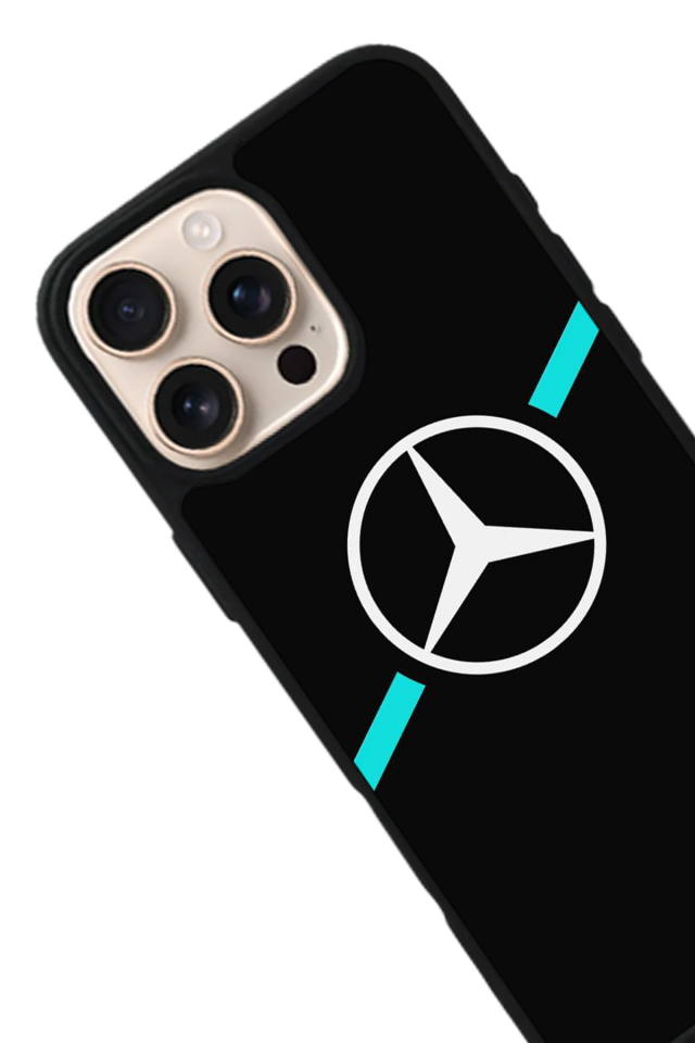 iPhone 15 Pro Max Uyumlu Mercedes Tasarımlı Glossy Premium Kılıf
