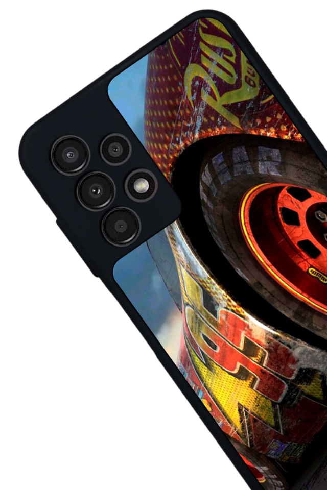 Samsung Galaxy A23 Uyumlu Şimsek McQueen Tasarımlı Glossy Premium Kılıf
