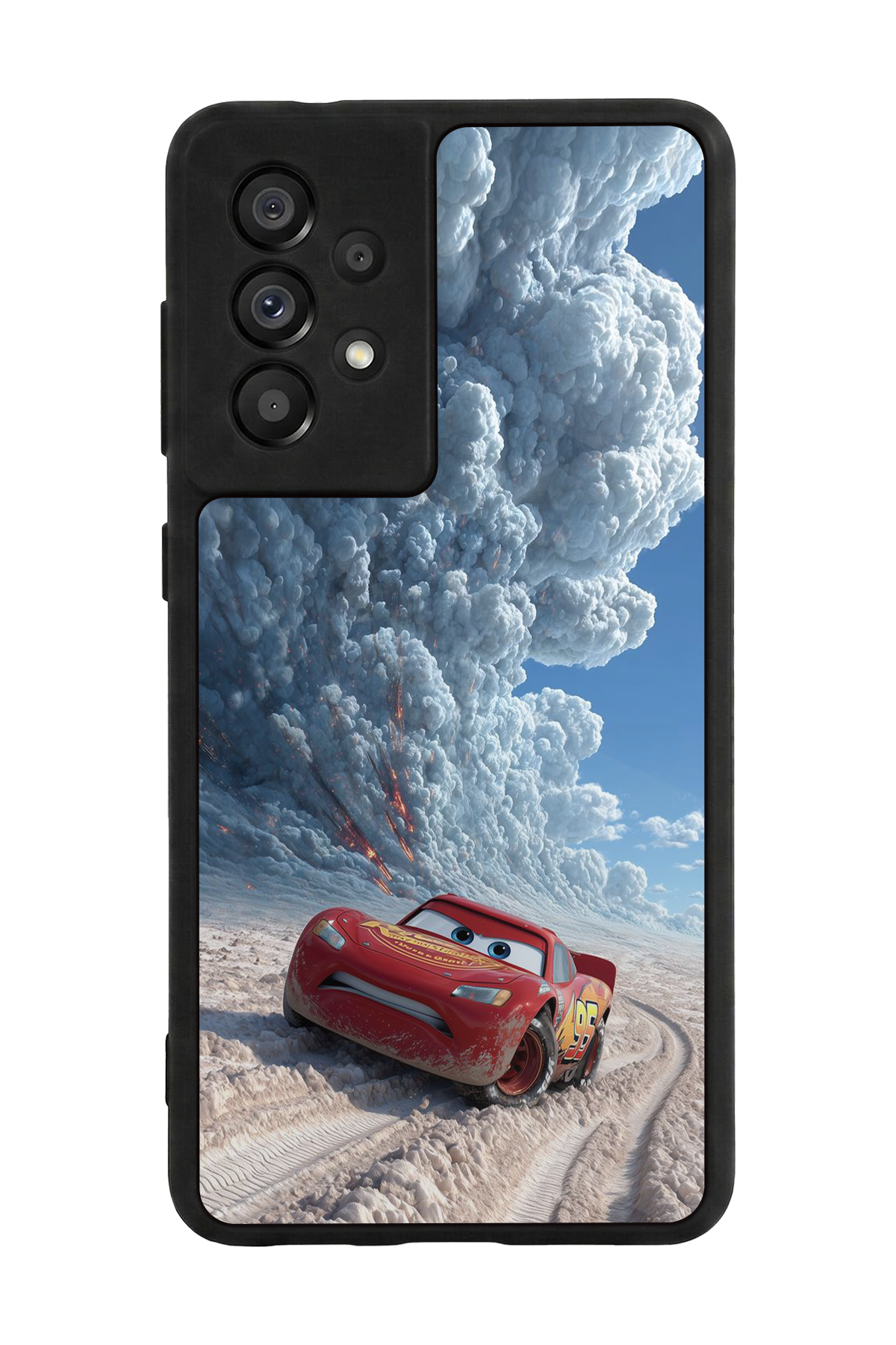 Samsung Galaxy A73 Uyumlu Şimsek McQueen Tasarımlı Glossy Premium Kılıf