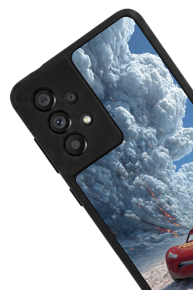 Samsung Galaxy A73 Uyumlu Şimsek McQueen Tasarımlı Glossy Premium Kılıf