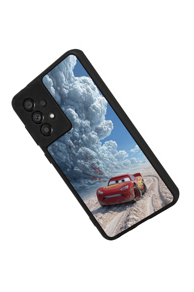 Samsung Galaxy A73 Uyumlu Şimsek McQueen Tasarımlı Glossy Premium Kılıf