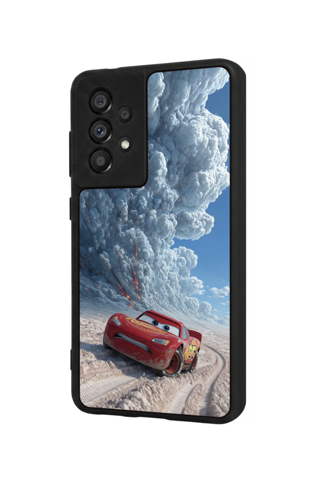 Samsung Galaxy A73 Uyumlu Şimsek McQueen Tasarımlı Glossy Premium Kılıf