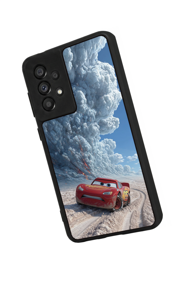 Samsung Galaxy A73 Uyumlu Şimsek McQueen Tasarımlı Glossy Premium Kılıf