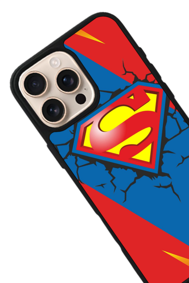 iPhone 16 Pro Max Uyumlu Superman Tasarımlı Glossy Premium Kılıf