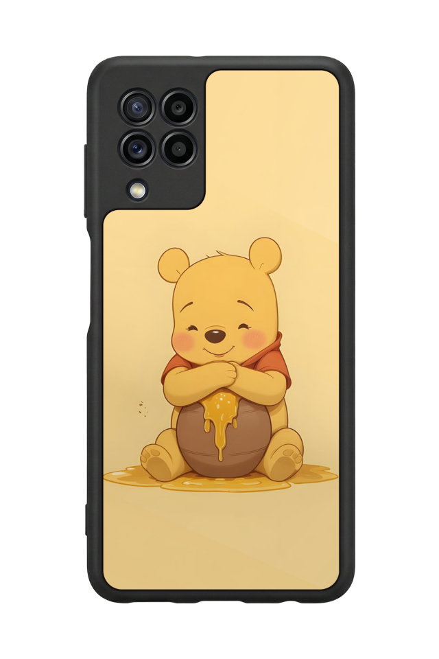 Samsung Galaxy M32 Uyumlu Winnie Tasarımlı Glossy Premium Kılıf