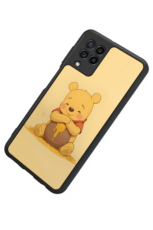 Samsung Galaxy M32 Uyumlu Winnie Tasarımlı Glossy Premium Kılıf