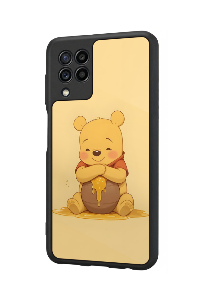 Samsung Galaxy M32 Uyumlu Winnie Tasarımlı Glossy Premium Kılıf