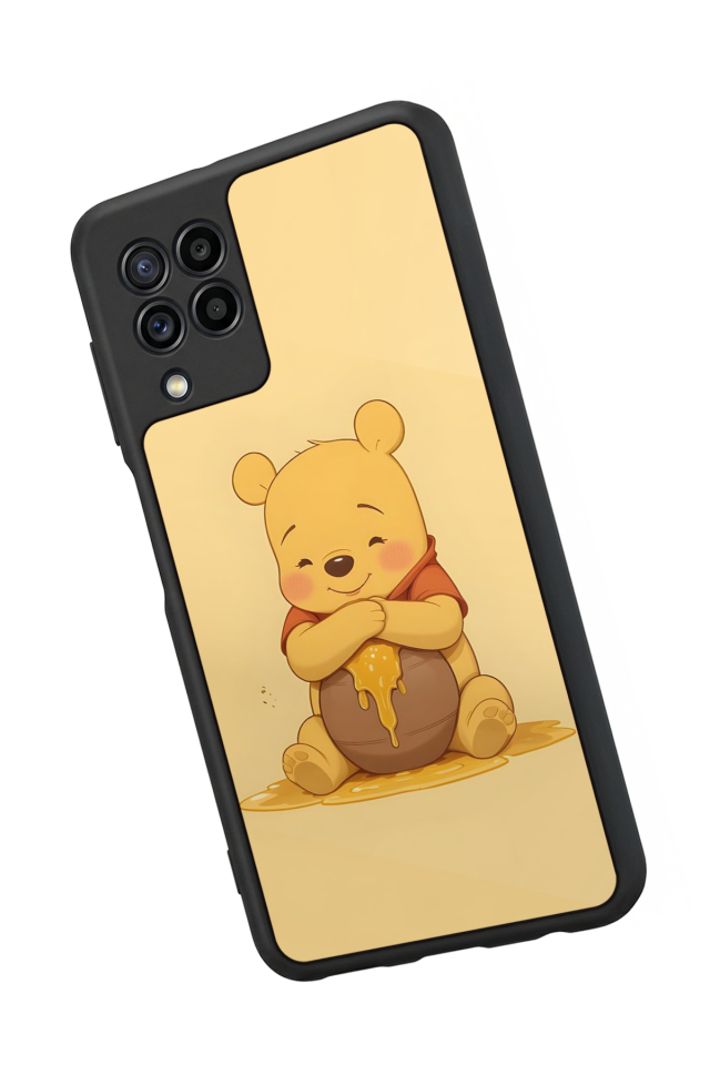 Samsung Galaxy M32 Uyumlu Winnie Tasarımlı Glossy Premium Kılıf