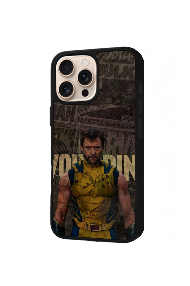 iPhone 15 Pro Uyumlu Wolverine Tasarımlı Glossy Premium Kılıf