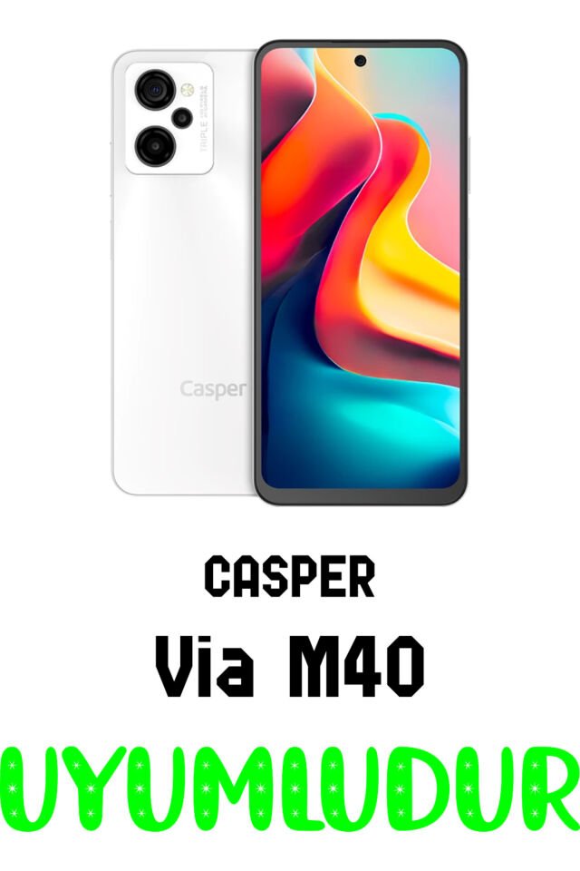 Casper Via M40 Uyumlu Siyah Silikon Kılıf Çiziklere ve Darbelere Karşı Koruma