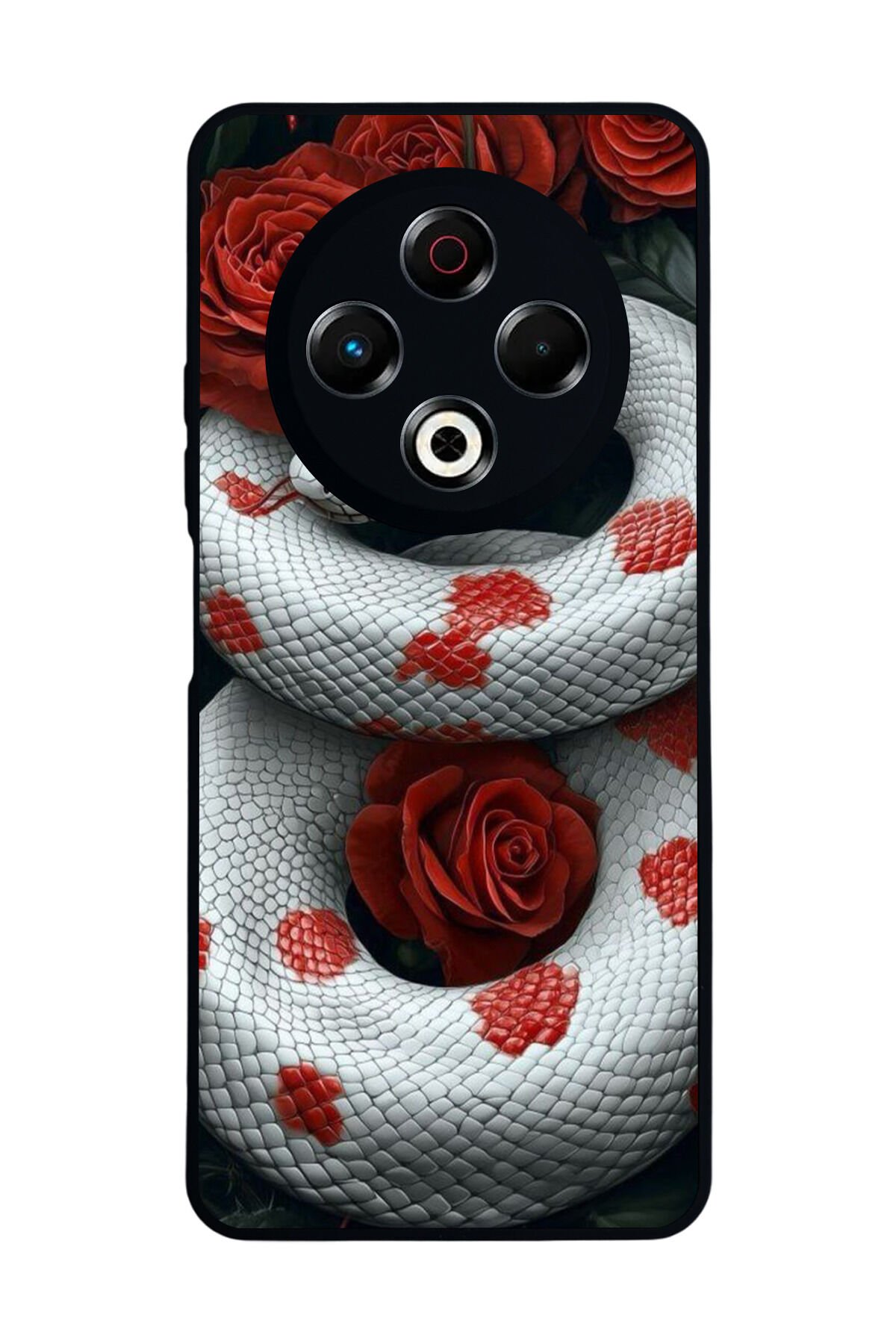 Tecno Spark 30 Uyumlu Yılan Tasarımlı Glossy Premium Kılıf