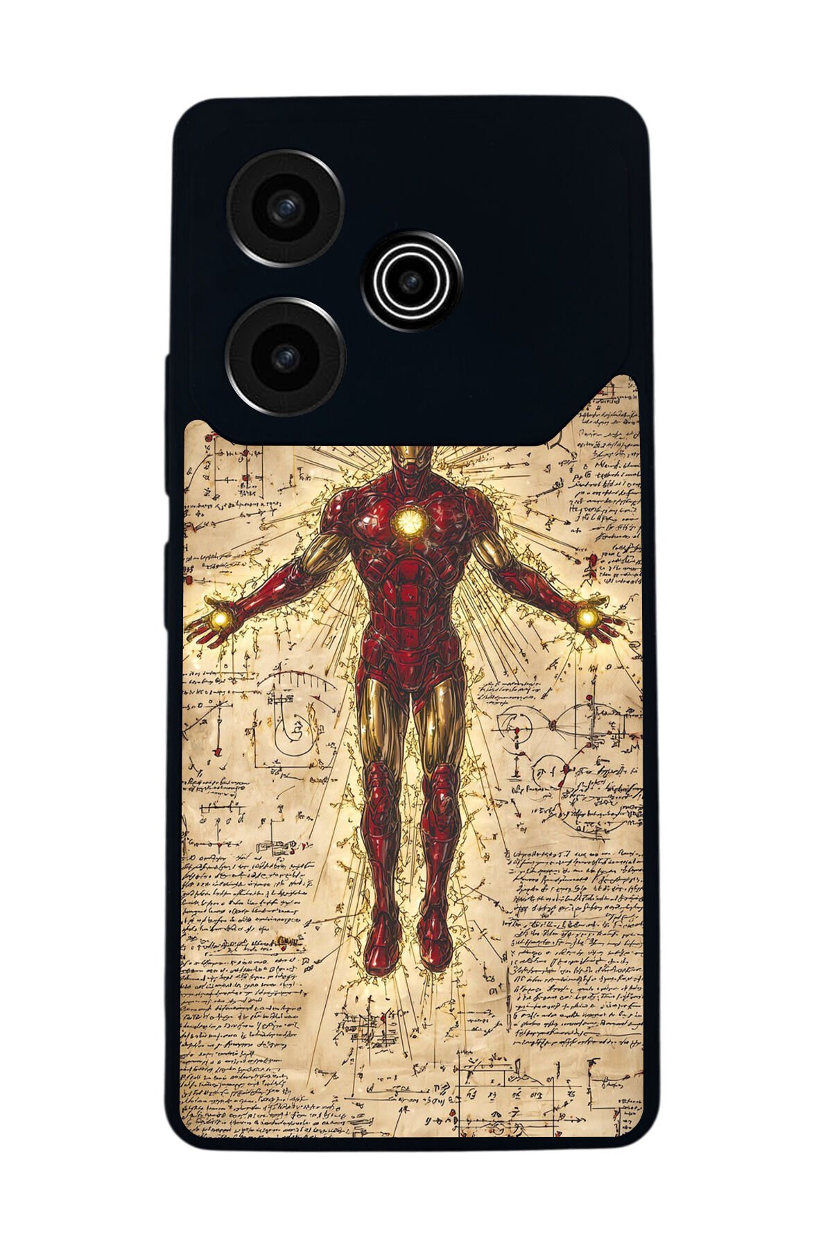 Tecno Pova 6 Uyumlu Iron Man ( Demir Adam ) Tasarımlı Glossy Premium Kılıf