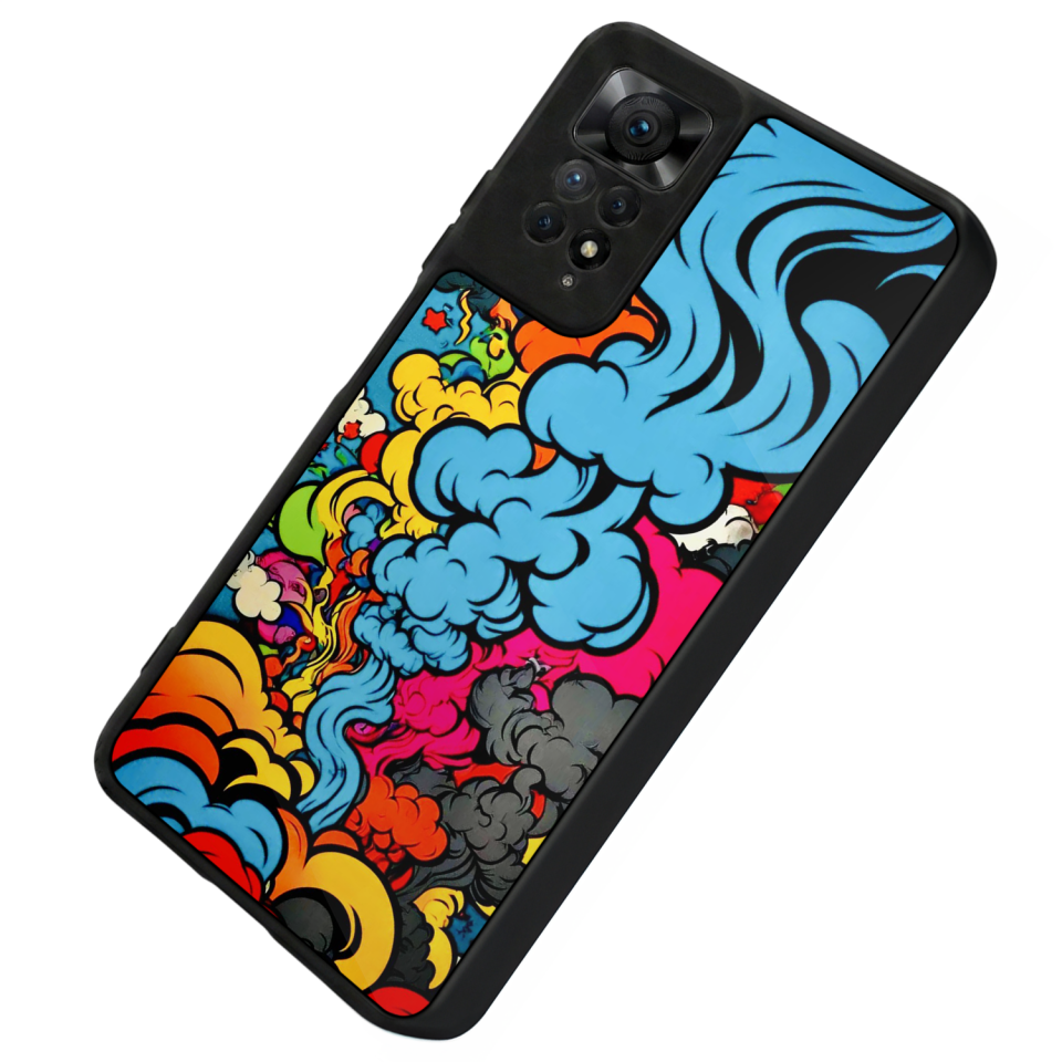 Xiaomi Redmi Note 11 Pro Uyumlu Abstract Tasarımlı Glossy Premium Kılıf