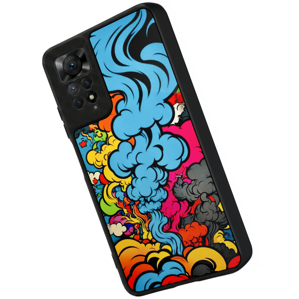 Xiaomi Redmi Note 11 Pro Uyumlu Abstract Tasarımlı Glossy Premium Kılıf