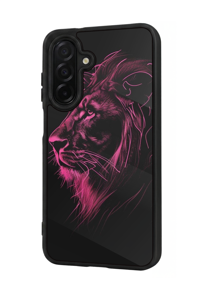 Samsung Galaxy A36 Uyumlu Aslan Tasarımlı Glossy Premium Kılıf