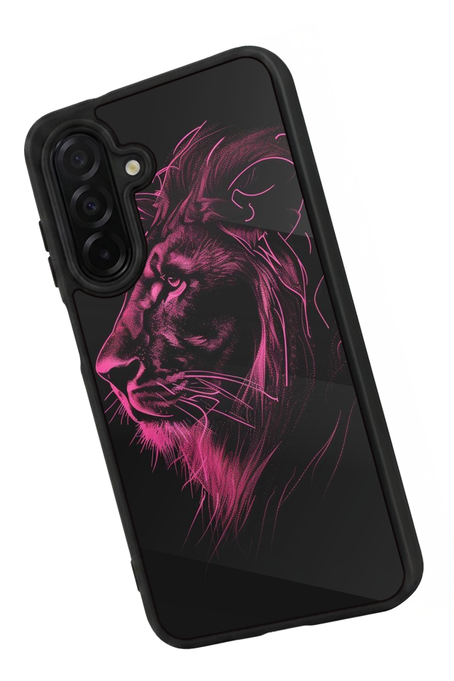 Samsung Galaxy A36 Uyumlu Aslan Tasarımlı Glossy Premium Kılıf