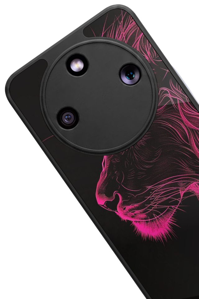 Honor Magic 8 Lite Uyumlu Aslan Tasarımlı Glossy Premium Kılıf