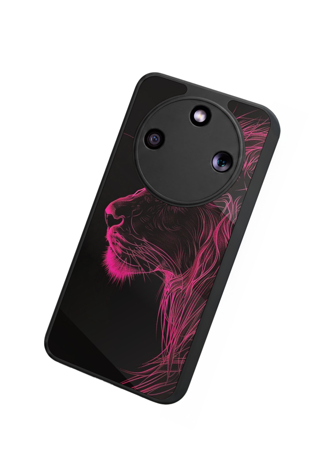 Honor Magic 8 Lite Uyumlu Aslan Tasarımlı Glossy Premium Kılıf