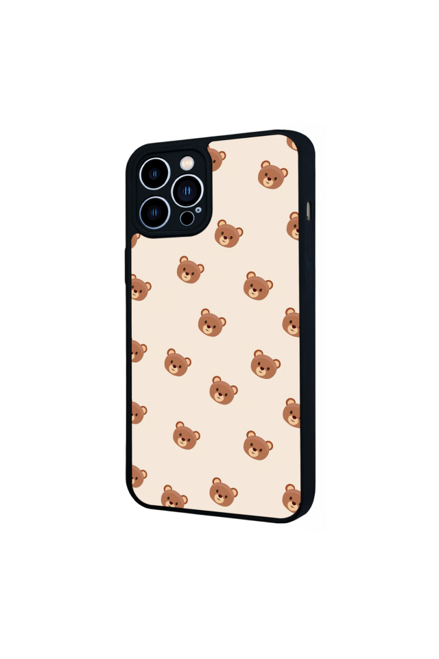 iPhone 12 Pro Max Uyumlu Ayı Tasarımlı Glossy Premium Kılıf