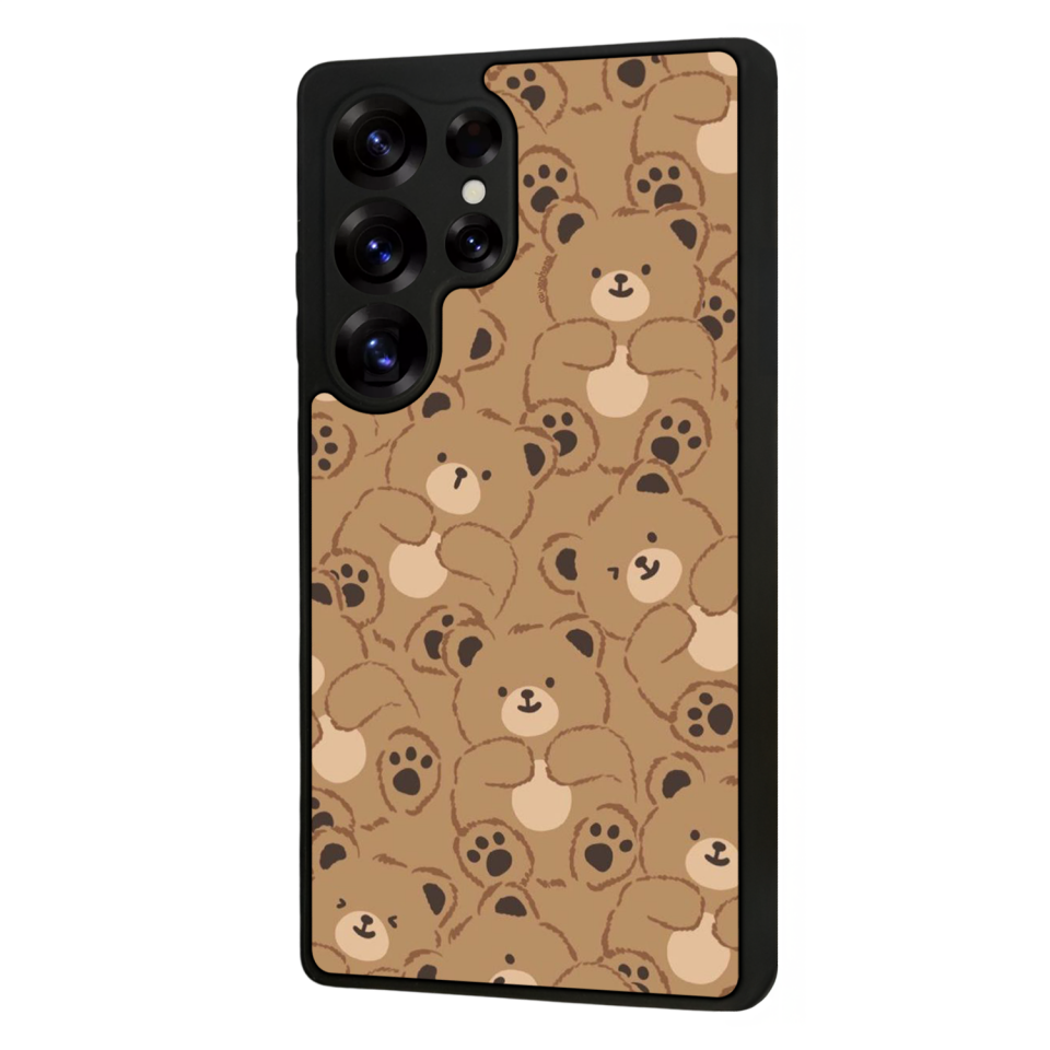 Samsung Galaxy S25 Ultra Uyumlu Ayı Tasarımlı Glossy Premium Kılıf