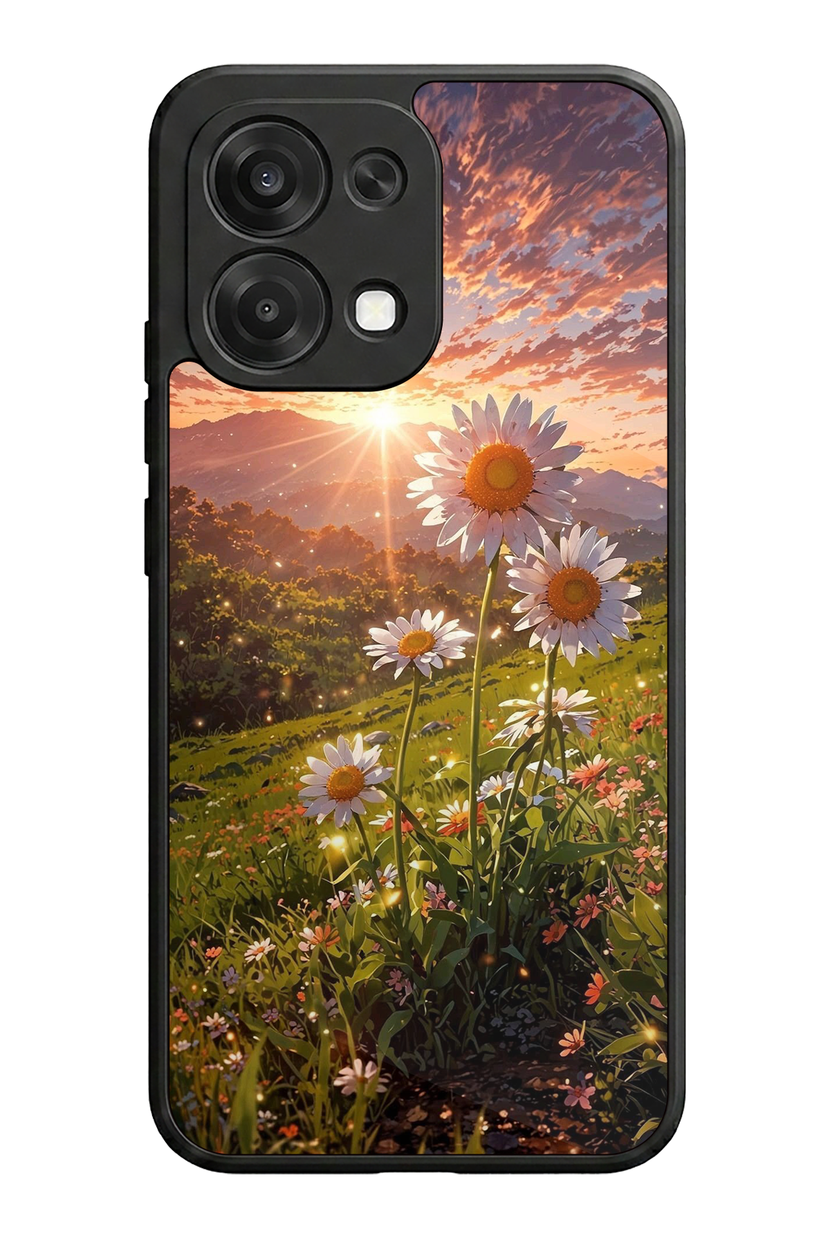 Oppo A6 Pro Uyumlu Cicek Tasarımlı Glossy Premium Kılıf