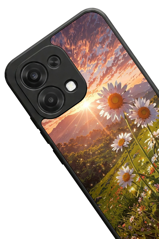 Oppo A6 Pro Uyumlu Cicek Tasarımlı Glossy Premium Kılıf