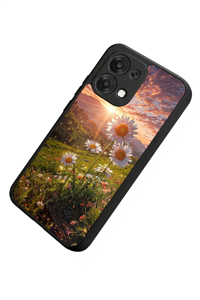 Oppo A6 Pro Uyumlu Cicek Tasarımlı Glossy Premium Kılıf