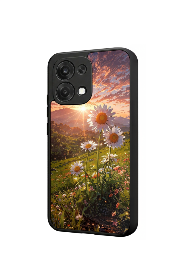 Oppo A6 Pro Uyumlu Cicek Tasarımlı Glossy Premium Kılıf