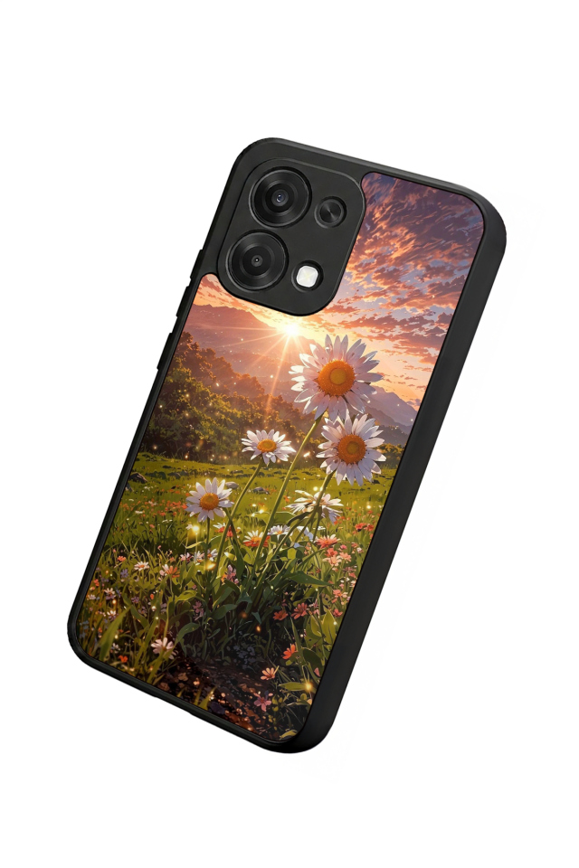 Oppo A6 Pro Uyumlu Cicek Tasarımlı Glossy Premium Kılıf