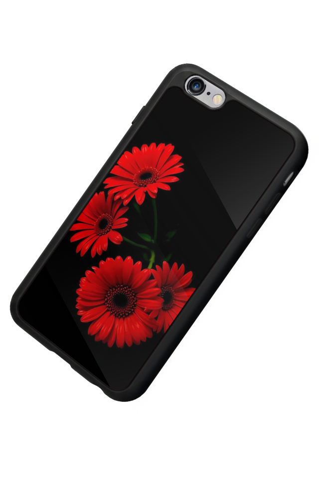 iPhone 6 Plus Uyumlu Cicek Tasarımlı Glossy Premium Kılıf