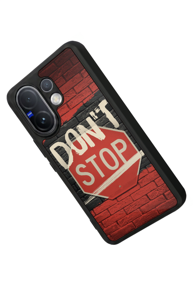 Vivo V60 Uyumlu Dont Stop Tasarımlı Glossy Premium Kılıf