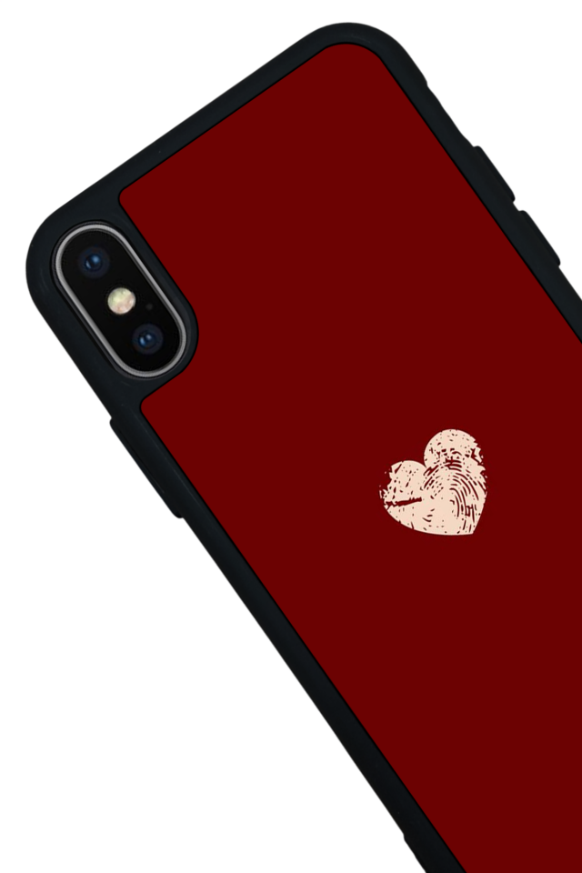 iPhone XS Max Uyumlu Kalp Love Tasarımlı Glossy Premium Kılıf