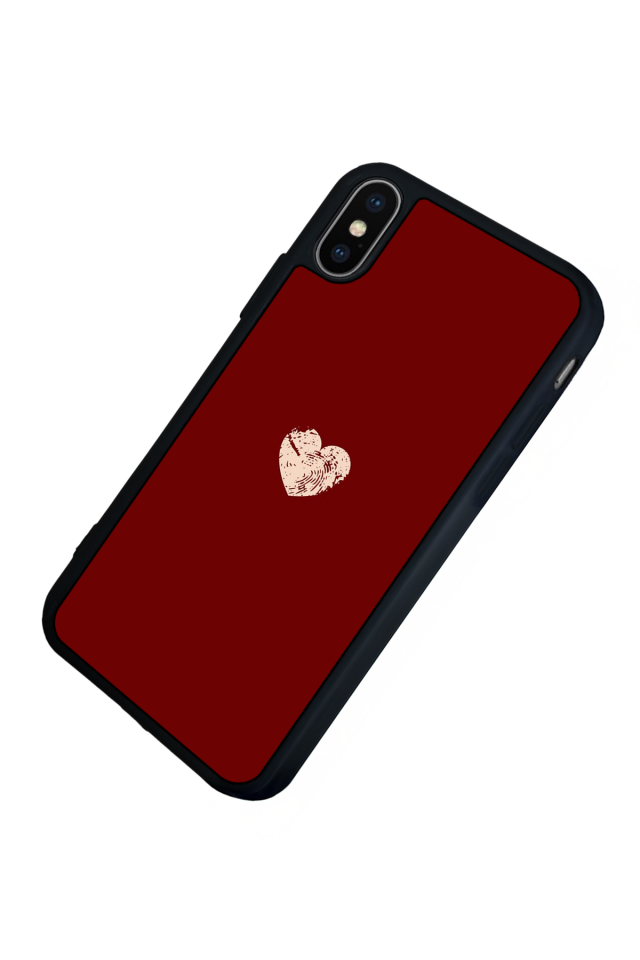 iPhone XS Max Uyumlu Kalp Love Tasarımlı Glossy Premium Kılıf