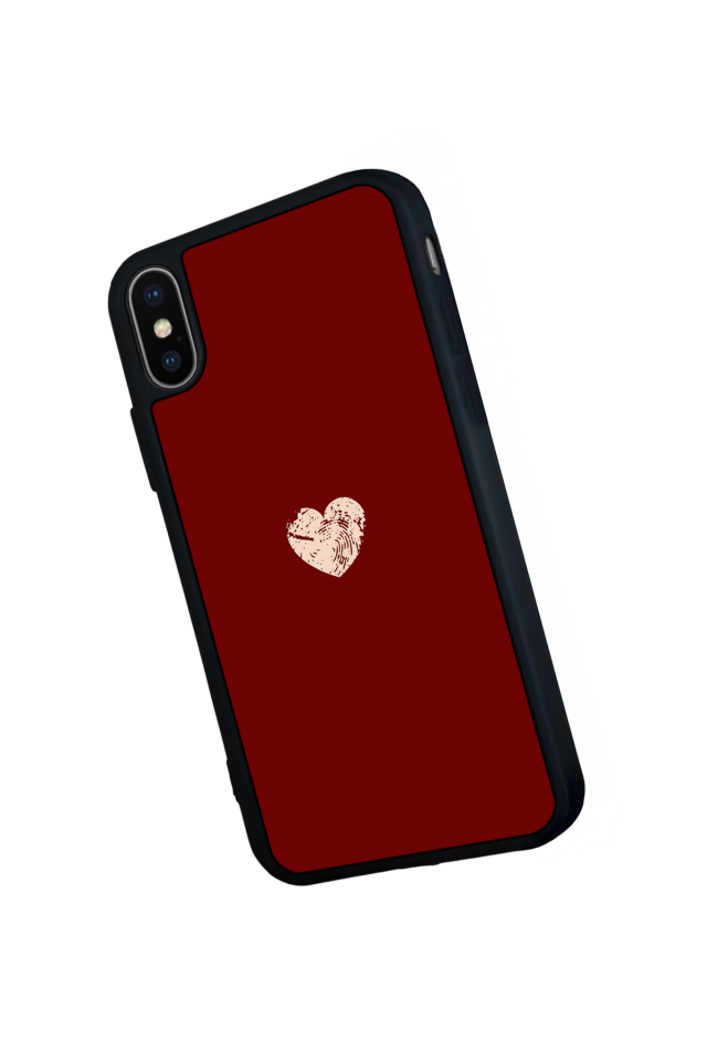 iPhone XS Max Uyumlu Kalp Love Tasarımlı Glossy Premium Kılıf