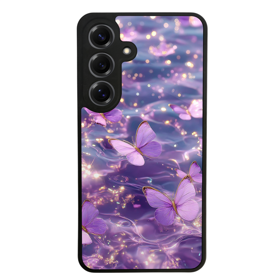 Samsung Galaxy S25 Uyumlu Kelebek Tasarımlı Glossy Premium Kılıf
