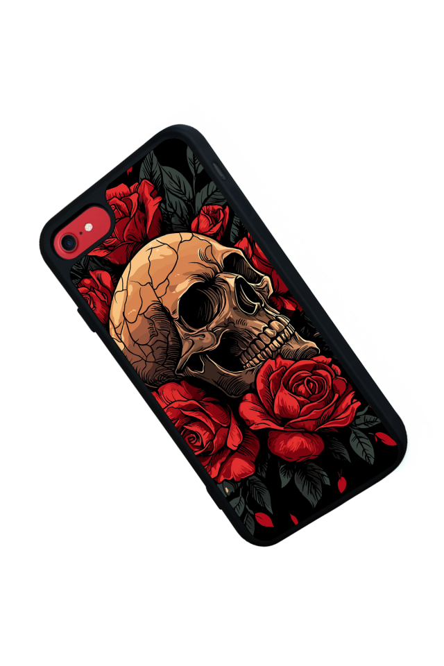 iPhone 8 Uyumlu KuruKafa Tasarımlı Glossy Premium Kılıf