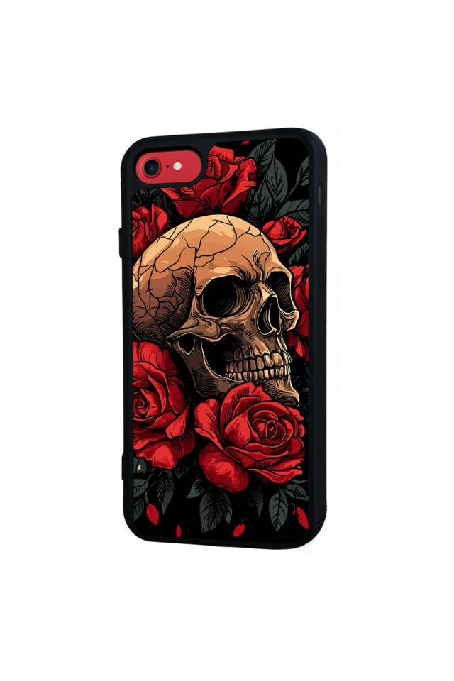 iPhone 8 Uyumlu KuruKafa Tasarımlı Glossy Premium Kılıf