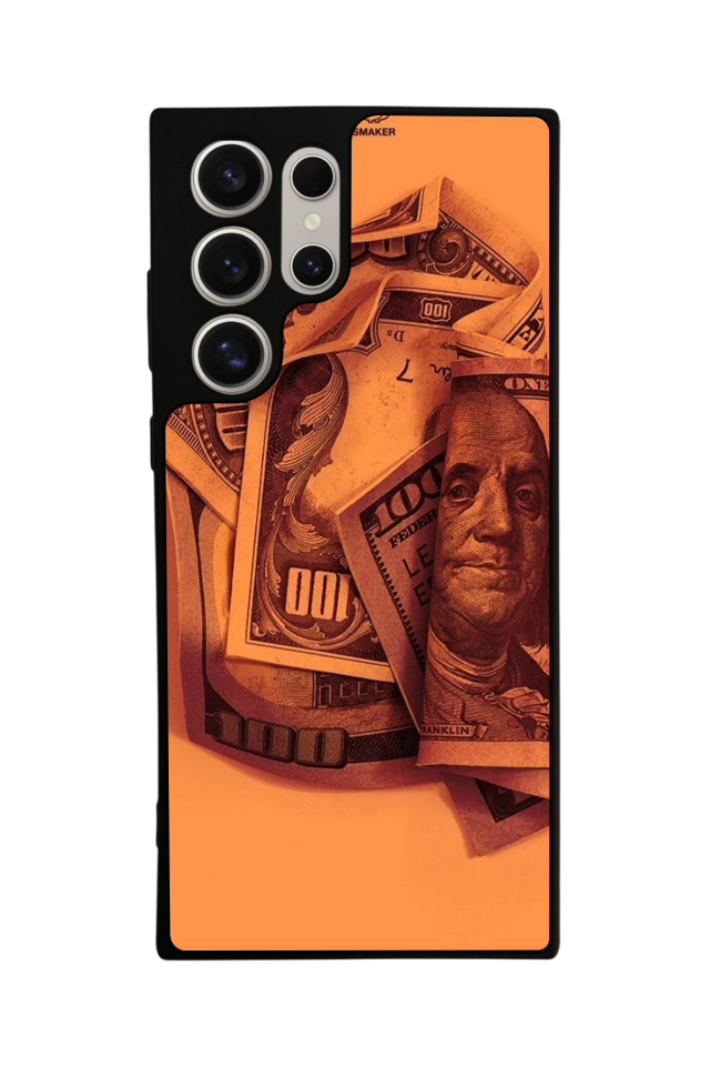Samsung Galaxy S22 Ultra Uyumlu Money Para Tasarımlı Glossy Premium Kılıf