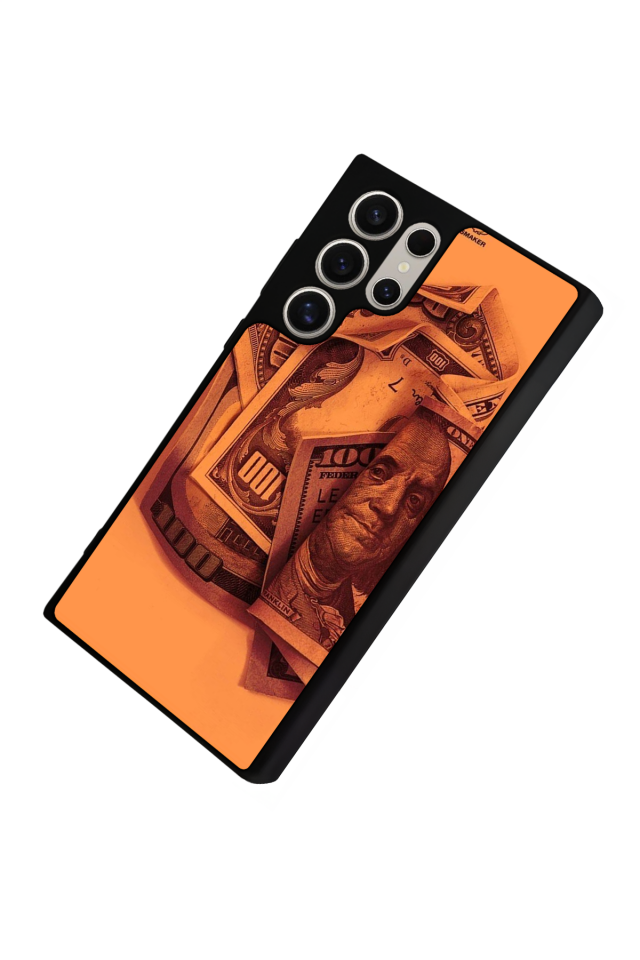 Samsung Galaxy S22 Ultra Uyumlu Money Para Tasarımlı Glossy Premium Kılıf