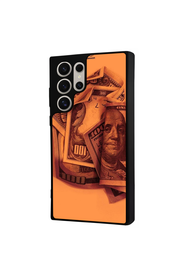 Samsung Galaxy S22 Ultra Uyumlu Money Para Tasarımlı Glossy Premium Kılıf