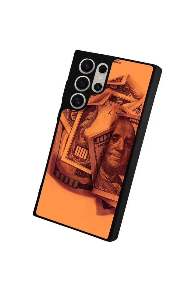 Samsung Galaxy S22 Ultra Uyumlu Money Para Tasarımlı Glossy Premium Kılıf