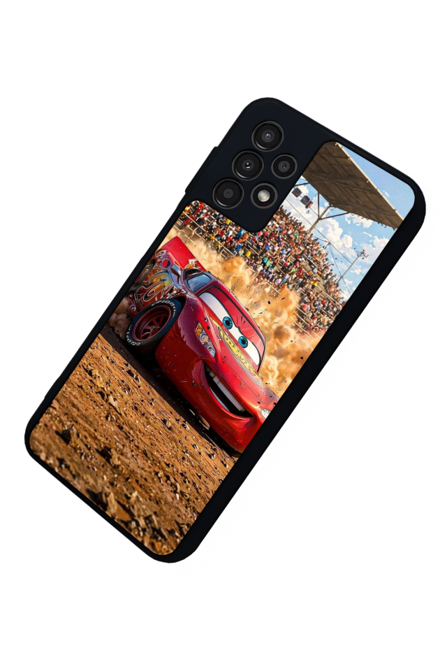 Samsung Galaxy A23 Uyumlu Şimsek McQueen Tasarımlı Glossy Premium Kılıf