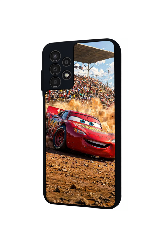 Samsung Galaxy A23 Uyumlu Şimsek McQueen Tasarımlı Glossy Premium Kılıf