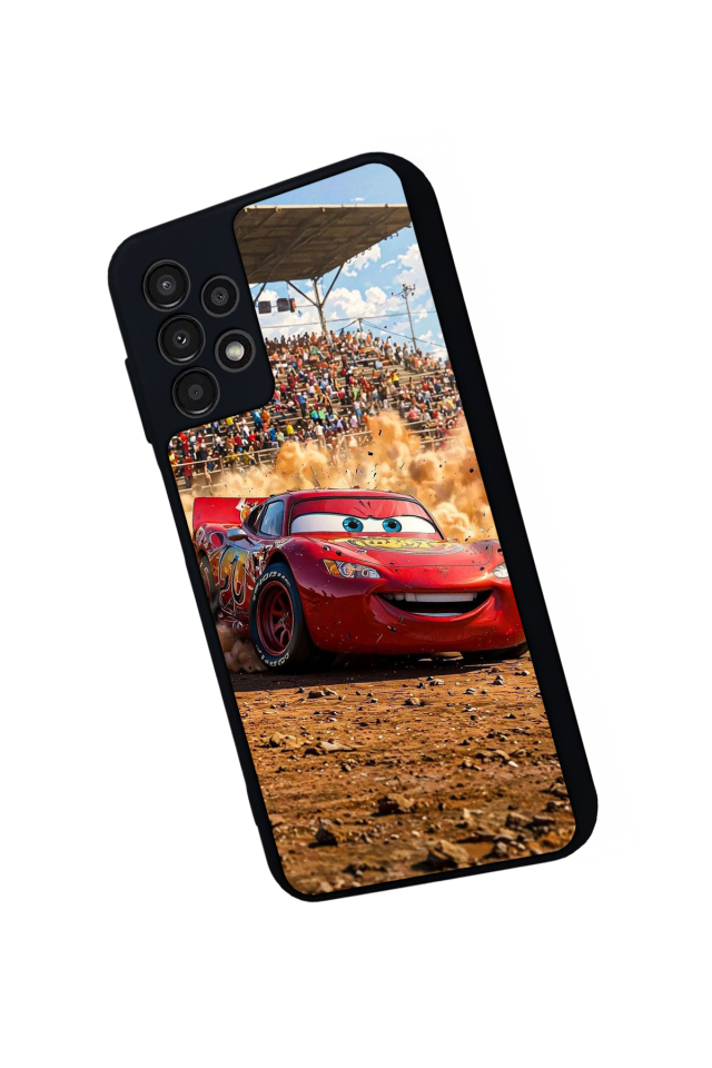 Samsung Galaxy A23 Uyumlu Şimsek McQueen Tasarımlı Glossy Premium Kılıf
